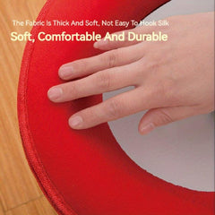 Festive Red Warm Toilet Seat Two-piece Set for Patient