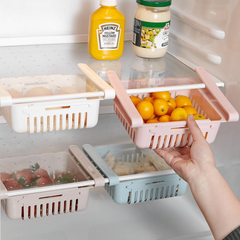 2pcs Kitchen Fruit Food Storage Box Plastic Fridge Organizer