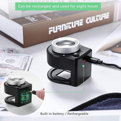 6 Light Coin Magnifier Portable Metal Eye Loupe for Sewing Jewelry Textiles