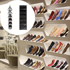 1pc Hanging Shoe Storage Bag Organize Shoes Save Space Durable Breathable Fabric