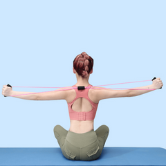 Yoga Resistance Exercise Bands Chest Expander Elastic Muscle Training Rope