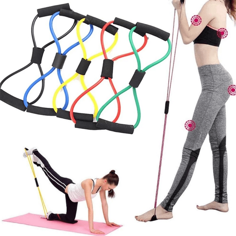 Yoga Resistance Exercise Bands Chest Expander Elastic Muscle Training Rope