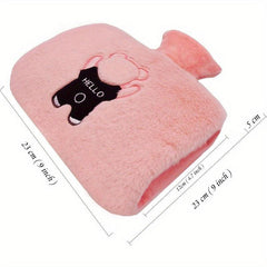 Double Handle Hot Water Bag with Thickened Water Filling