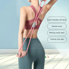 8 Word Tension Back Stretch Belt Elastic Rope