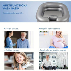 Inflatable Hair Washing Basin Portable Sink For Elderly