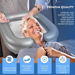 Inflatable Hair Washing Basin Portable Sink For Elderly