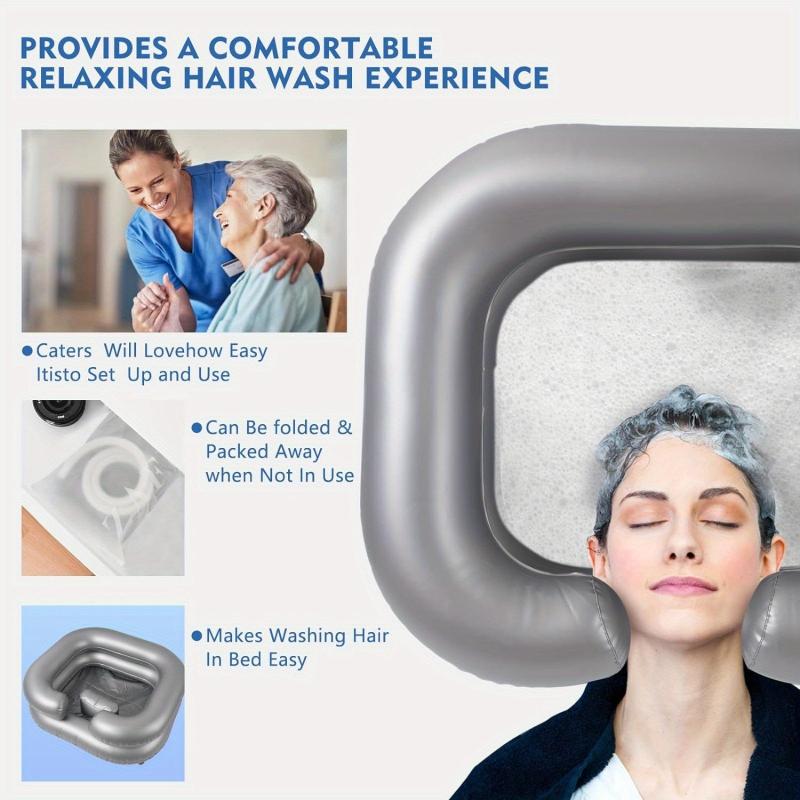 Inflatable Hair Washing Basin Portable Sink For Elderly