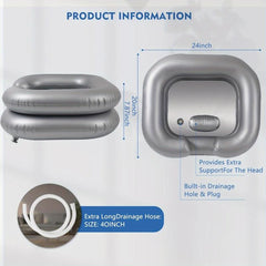 Inflatable Hair Washing Basin Portable Sink For Elderly