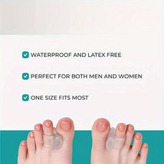 4pcs Big Toe Spacers Hammer Toe Straightener Bunion Corrector Gel Toe Separators