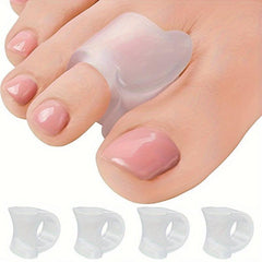 4pcs Big Toe Spacers Hammer Toe Straightener Bunion Corrector Gel Toe Separators