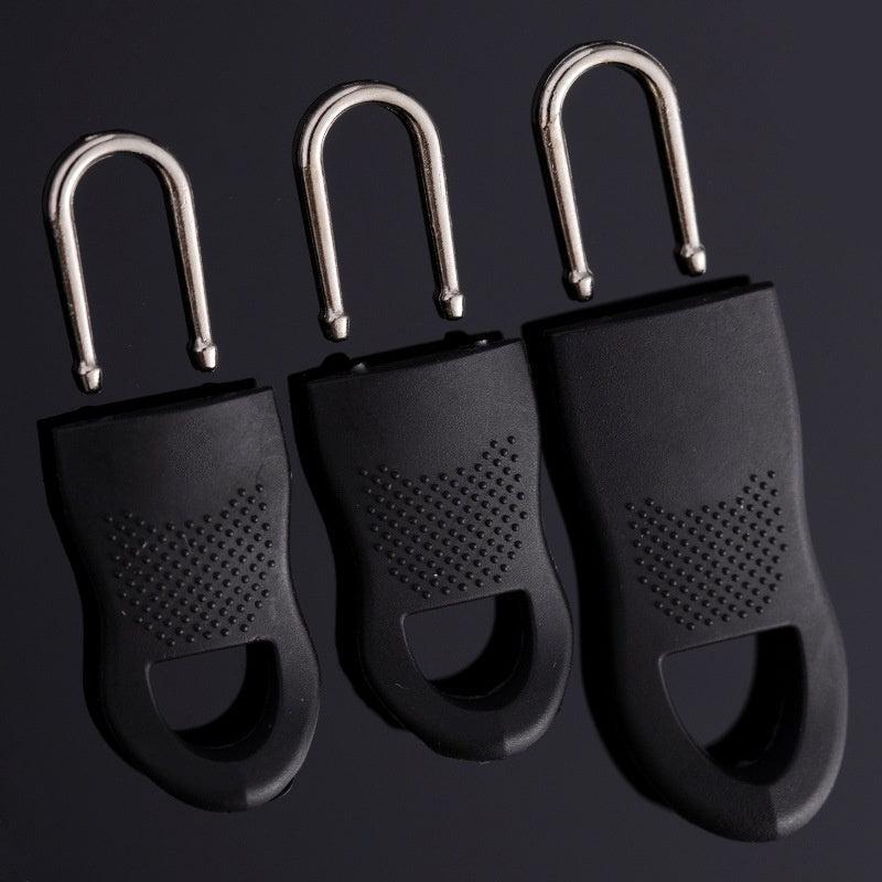 5pcs Zipper Pull Buckle Alloy Rubber Detachable for Luggage School Bag