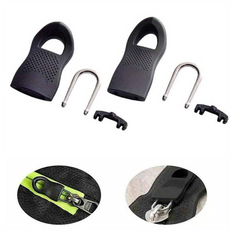 5pcs Zipper Pull Buckle Alloy Rubber Detachable for Luggage School Bag