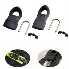 5pcs Zipper Pull Buckle Alloy Rubber Detachable for Luggage School Bag
