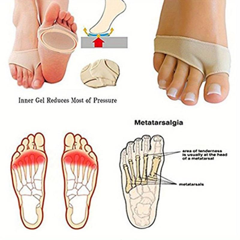 2pcs High Heel Gel Pads Forefoot Metatarsal Insoles Insert