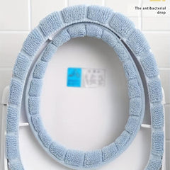 3pcs Portable Folding Round Toilet Mat Non-slip Toilet Cover Winter Cushion