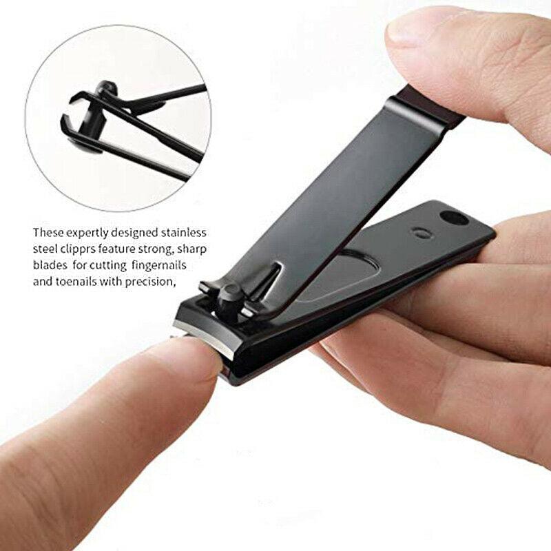 3pcs Stainless Steel Nail Clipper Set for Travel & Home Pedicures