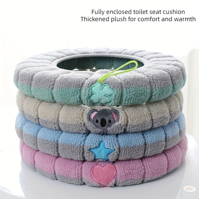 Toilet Seat Cushion Washable Thickened Cover for Winter