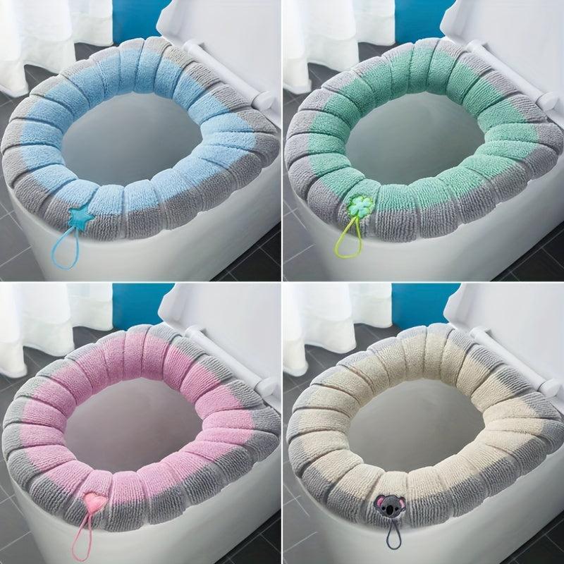 Toilet Seat Cushion Washable Thickened Cover for Winter
