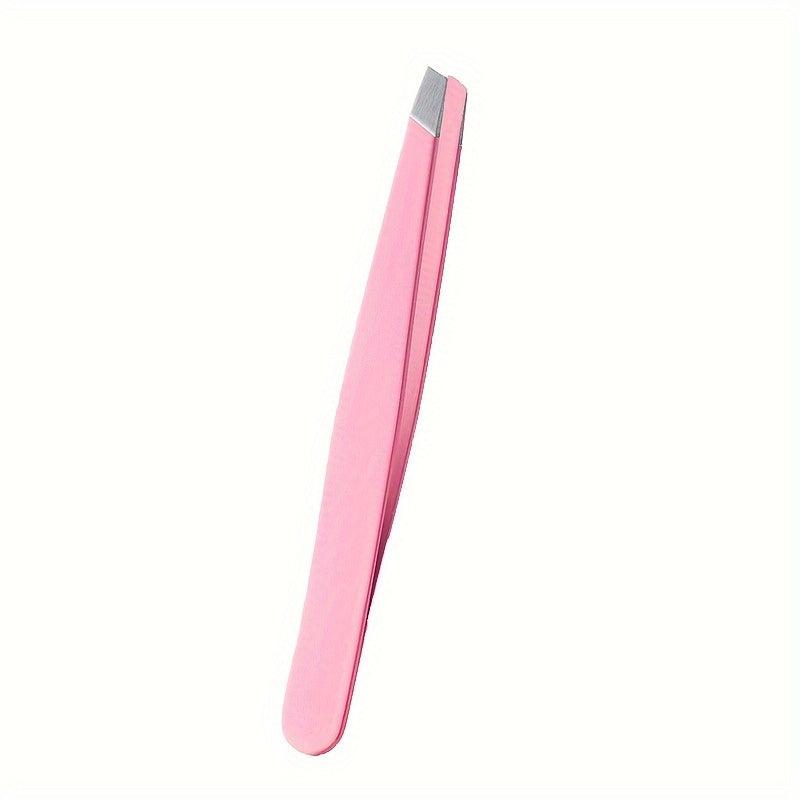 Stainless Steel Eyebrow Tweezers - Precise Hair Removal Tool
