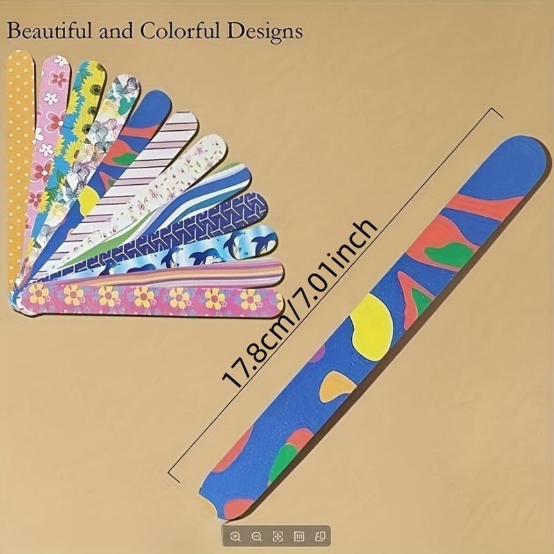 5pcs Random Double sided Nail File for Nail Art