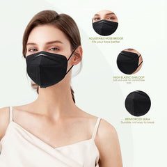 50pcs KN95 Multicolor Cup Dust Disposable Mask