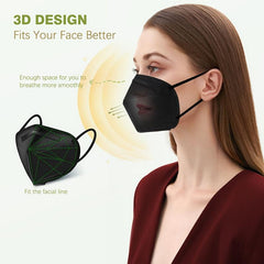50pcs KN95 Multicolor Cup Dust Disposable Mask