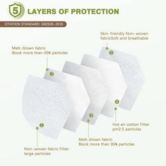 50pcs KN95 Multicolor Cup Dust Disposable Mask