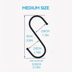 10pcs Stainless Steel S Hooks Heavy Duty Large S Hooks for Hanging Clothes
