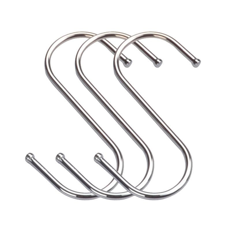 10pcs Stainless Steel S Hooks Heavy Duty Large S Hooks for Hanging Clothes