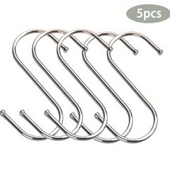 10pcs Stainless Steel S Hooks Heavy Duty Large S Hooks for Hanging Clothes