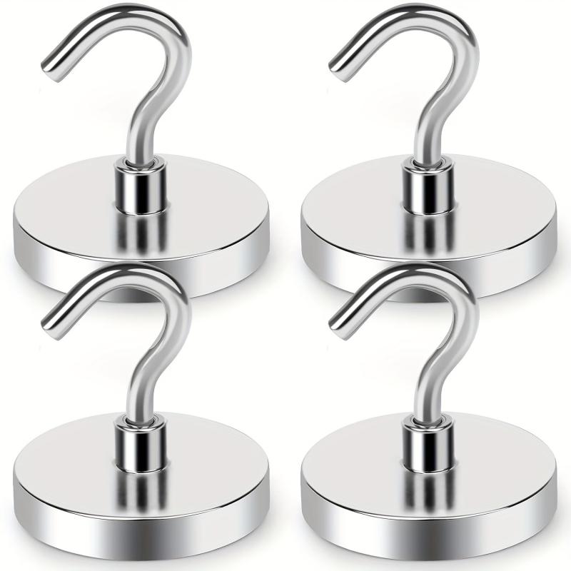 4pcs Heavy Duty Magnetic Hooks 45 36 KG Neodymium Magnet Hooks