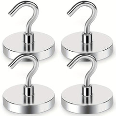 4pcs Heavy Duty Magnetic Hooks 45 36 KG Neodymium Magnet Hooks