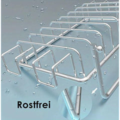 Shower Wall Soap Holder with 4 Hooks Stainless Steel Adhesive Dish