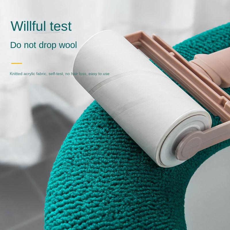 Thickened Plush Toilet Cushion for Patient Toilet with Handle