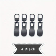 8pcs Metal Zipper Pullers for Sewing Bags Down Jacket, Detachable Zipper Sliders