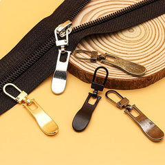 8pcs Metal Zipper Pullers for Sewing Bags Down Jacket, Detachable Zipper Sliders