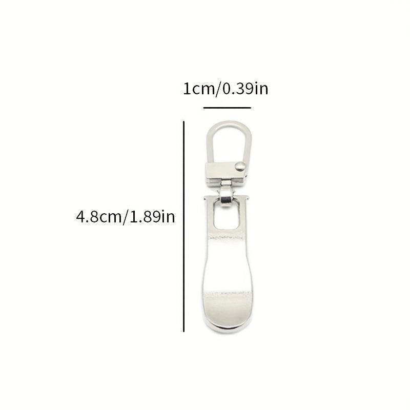 8pcs Metal Zipper Pullers for Sewing Bags Down Jacket, Detachable Zipper Sliders