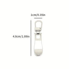 8pcs Metal Zipper Pullers for Sewing Bags Down Jacket, Detachable Zipper Sliders