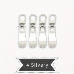 8pcs Metal Zipper Pullers for Sewing Bags Down Jacket, Detachable Zipper Sliders