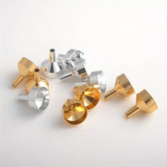 2pcs Mini Metal Funnel for Filling Small Bottles Transfer Liquid Refill Perfume