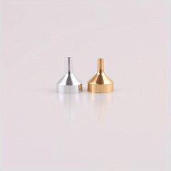 2pcs Mini Metal Funnel for Filling Small Bottles Transfer Liquid Refill Perfume
