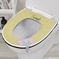 Toilet Seat Cushion Zipper Style Three Dimensional Toilet Cover