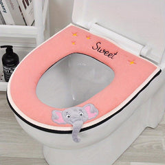 Toilet Seat Cushion Zipper Style Three Dimensional Toilet Cover