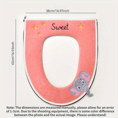 Toilet Seat Cushion Zipper Style Three Dimensional Toilet Cover