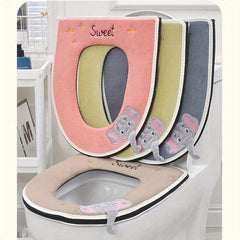 Toilet Seat Cushion Zipper Style Three Dimensional Toilet Cover
