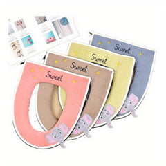 Toilet Seat Cushion Zipper Style Three Dimensional Toilet Cover