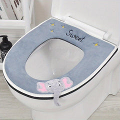 Toilet Seat Cushion Zipper Style Three Dimensional Toilet Cover