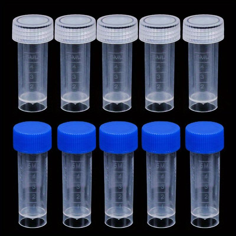 10pcs 5ml Plastic Test Tubes for Candy Storage Party Decor Beads Display