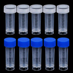 10pcs 5ml Plastic Test Tubes for Candy Storage Party Decor Beads Display