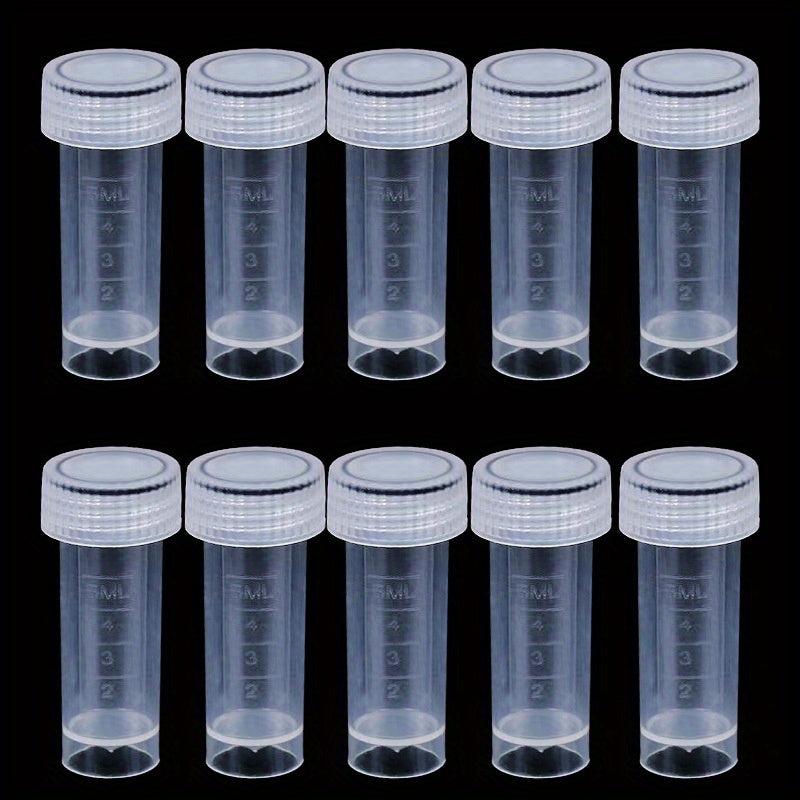 10pcs 5ml Plastic Test Tubes for Candy Storage Party Decor Beads Display